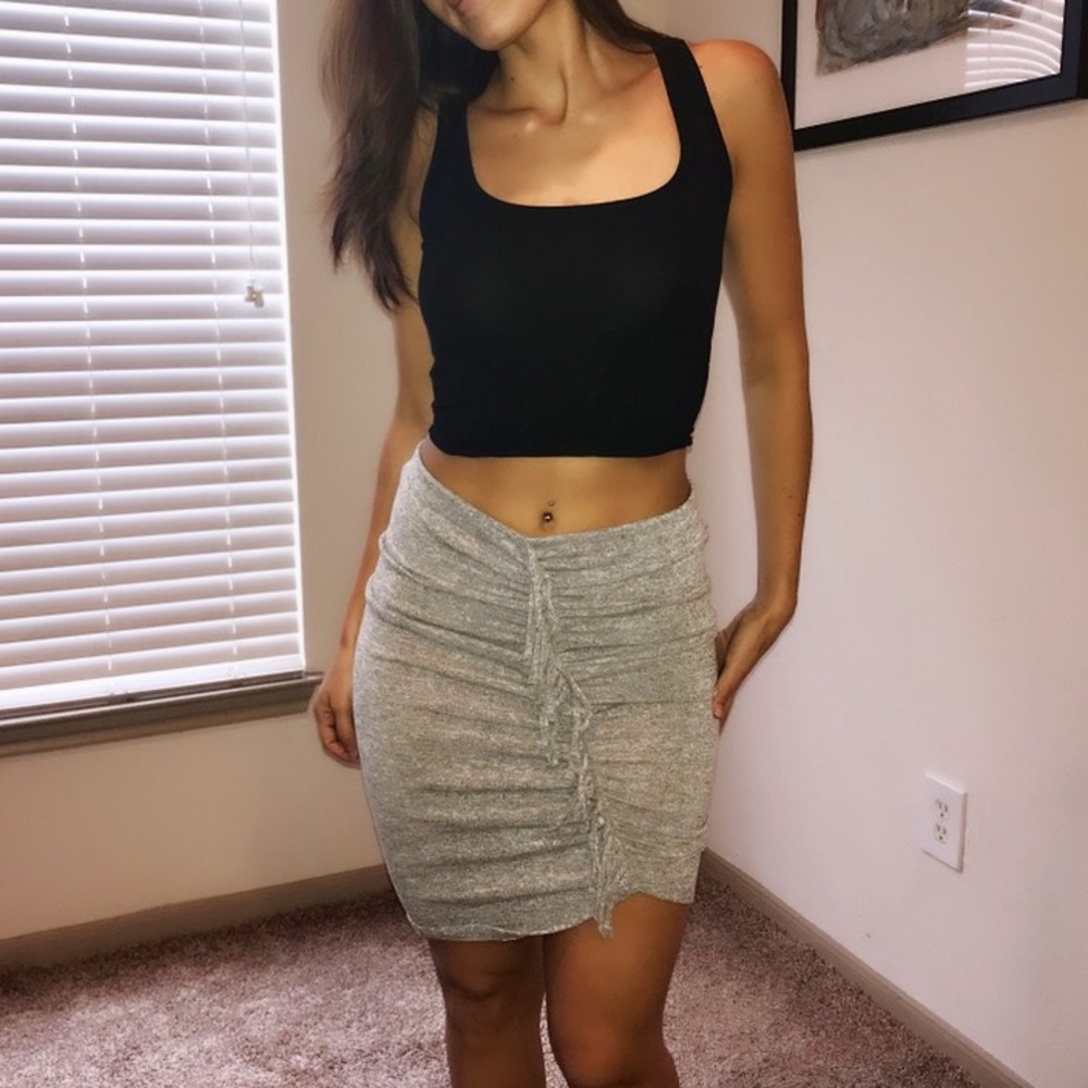 Express fringe skirt